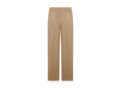 AMI PARIS Tailored Cotton Trousers with Pences "Beige"