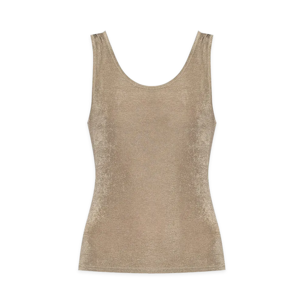 AMI PARIS Women's Ami Top Ash "Beige"