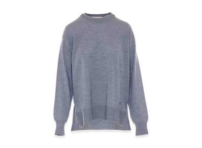 AMI PARIS Women's Ami De Coeur Sweater "Gray"