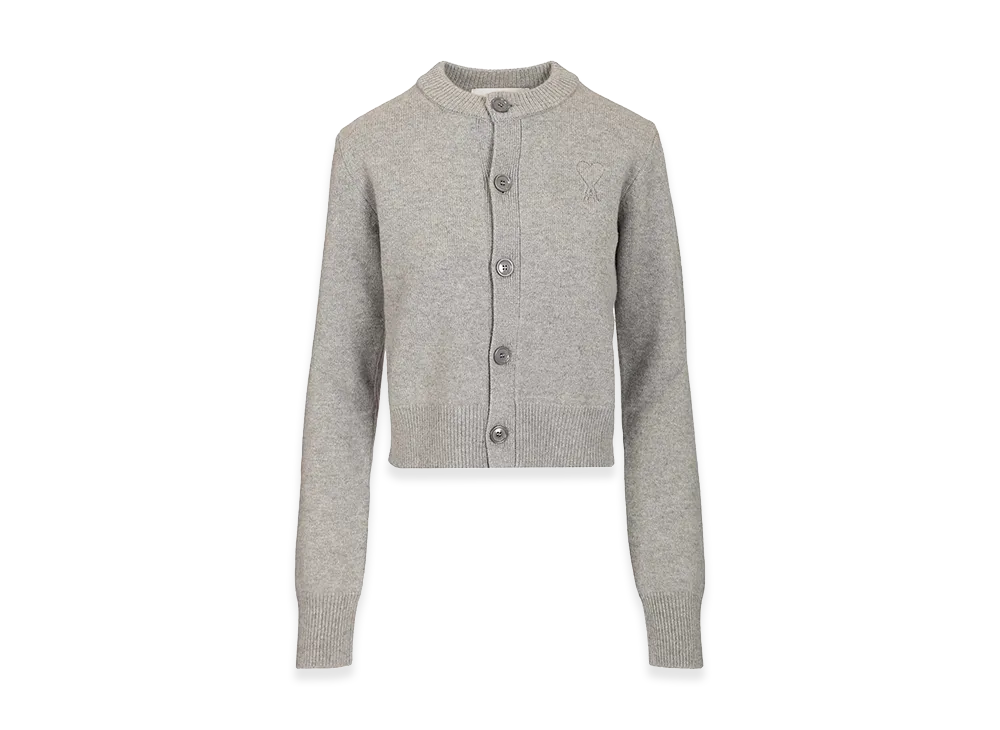 AMI PARIS Women's Crew Neck Cardigan 