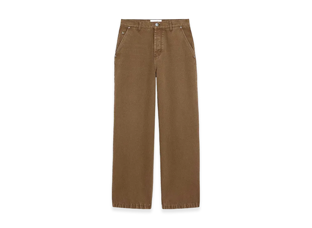 AMI PARIS Women's Denim Trousers "Beige"