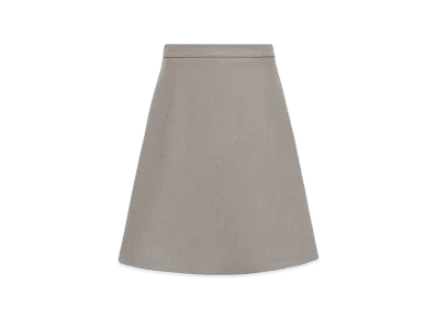 AMI PARIS Women's Knitted Midi Skirt "Gray"