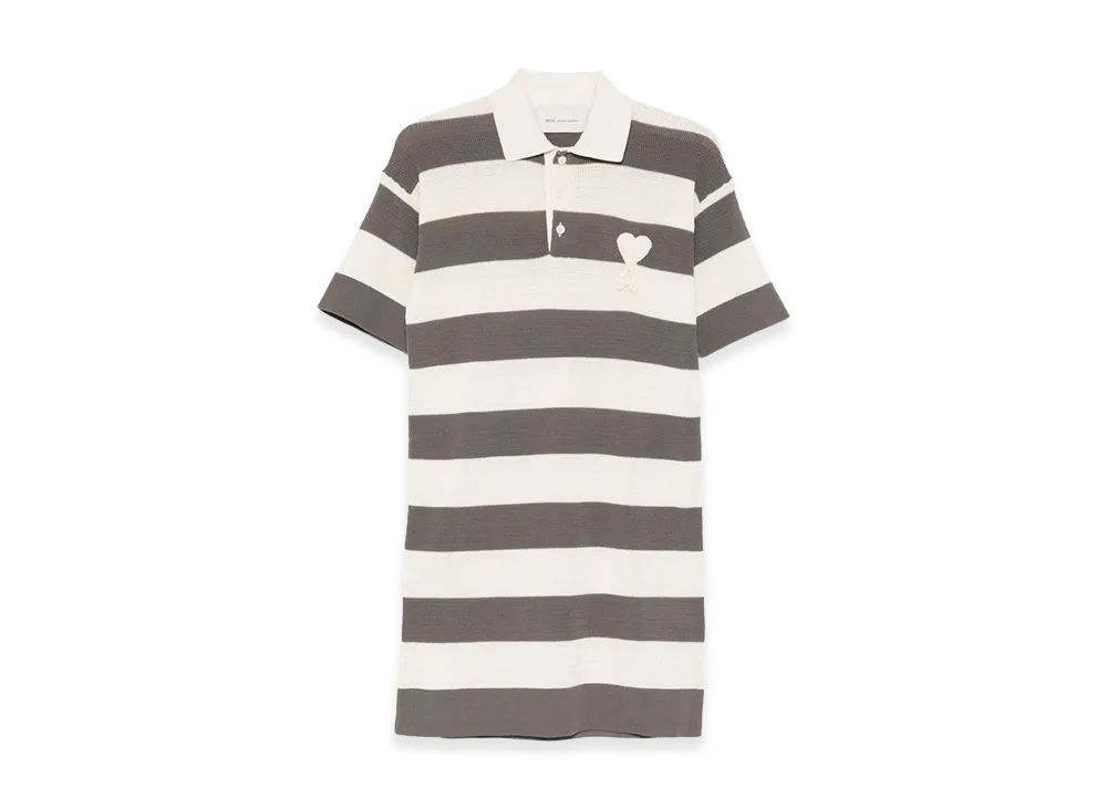 AMI PARIS Women's Dress "Green/Neutrals"