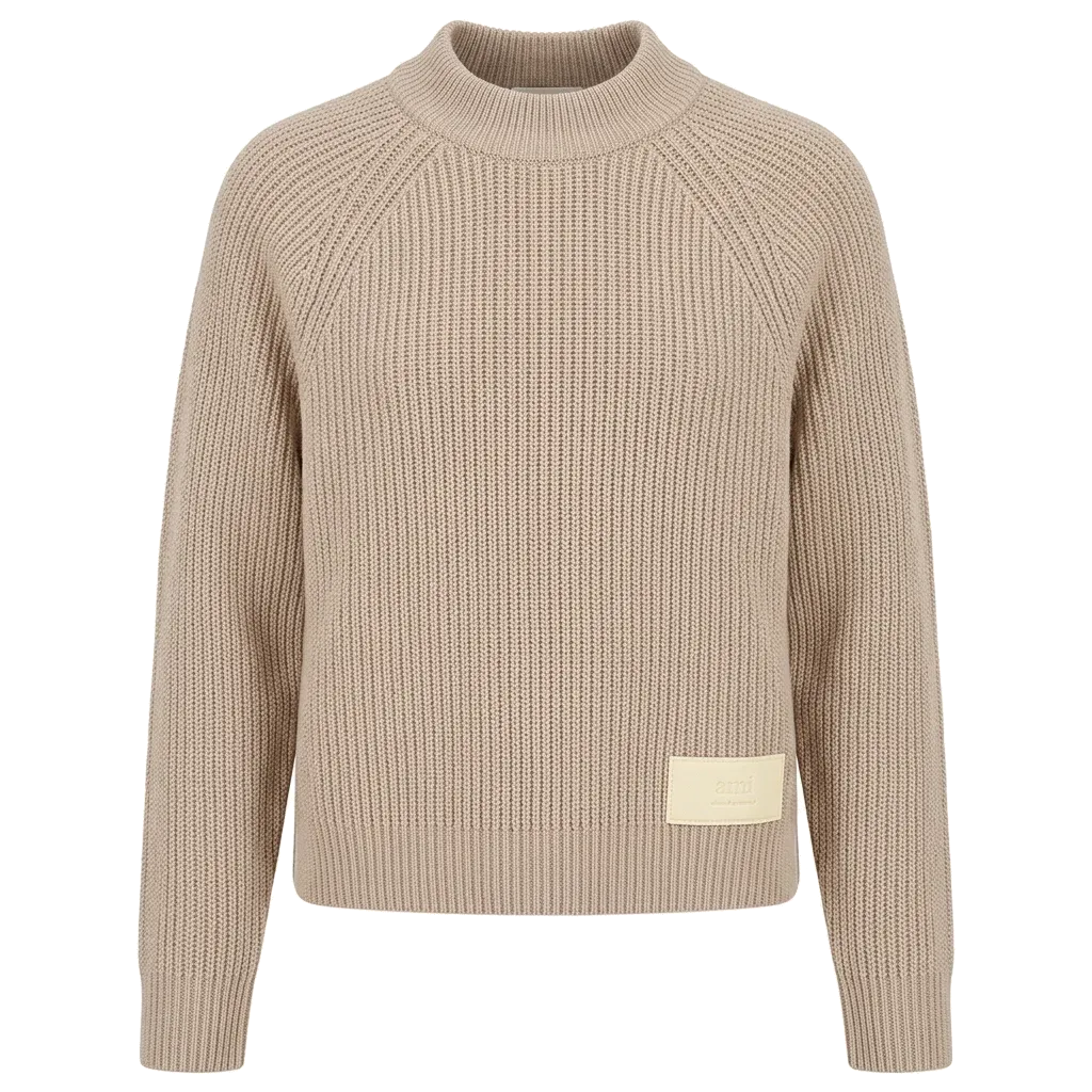 AMI PARIS Women's AMI Label Sweater "Pink"