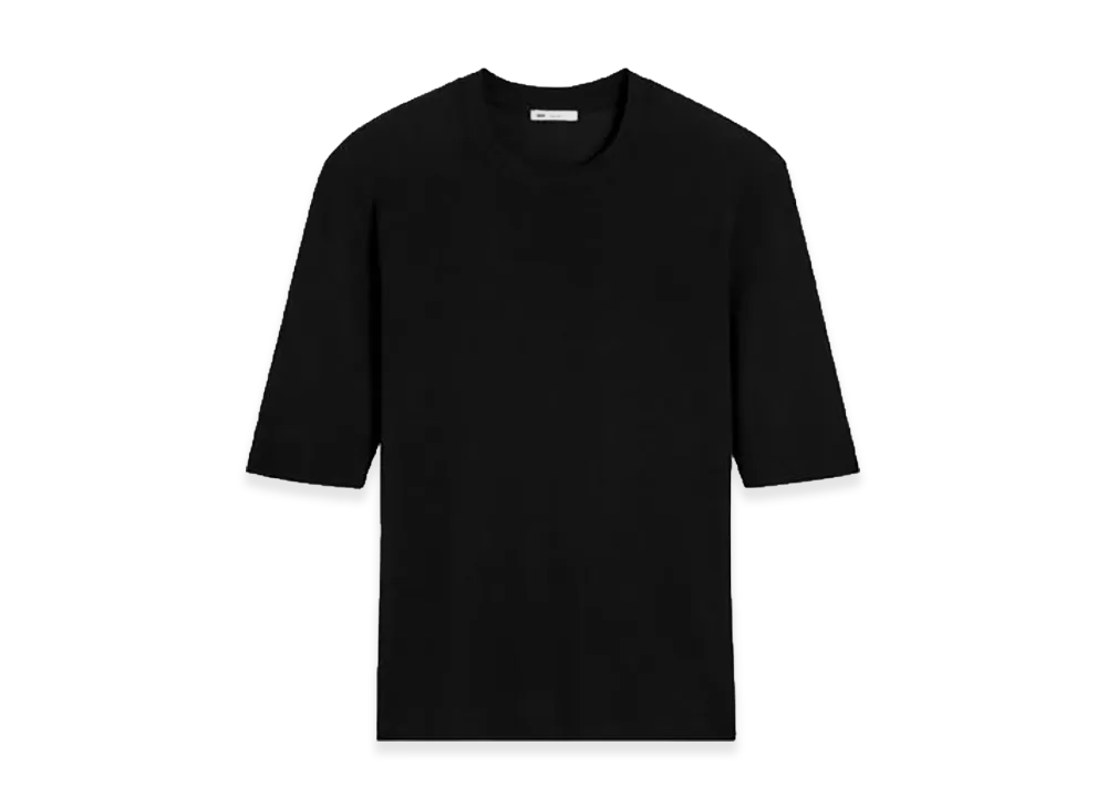 AMI PARIS Women's Light Fluid T-Shirt "Black"
