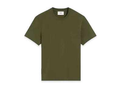 AMI PARIS Classic Fit T-Shirt "Loden"