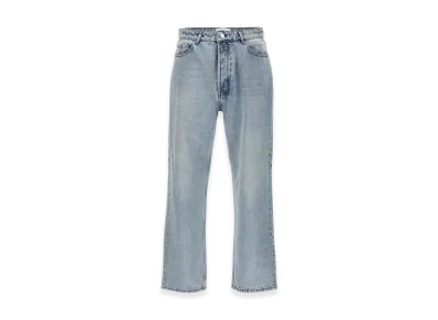 AMI PARIS Women's Loose Fit Denim Pants "Bleachedblue"
