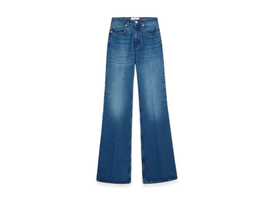AMI PARIS Women's Flare Fit Denim "Usedblue"