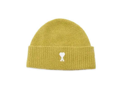 AMI PARIS Women's Cloudy Beanie "Lgreen/White"