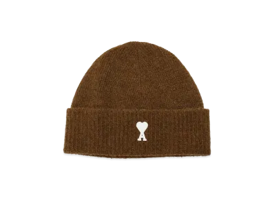 AMI PARIS Cloudy Beanie "Hazelnut/White"