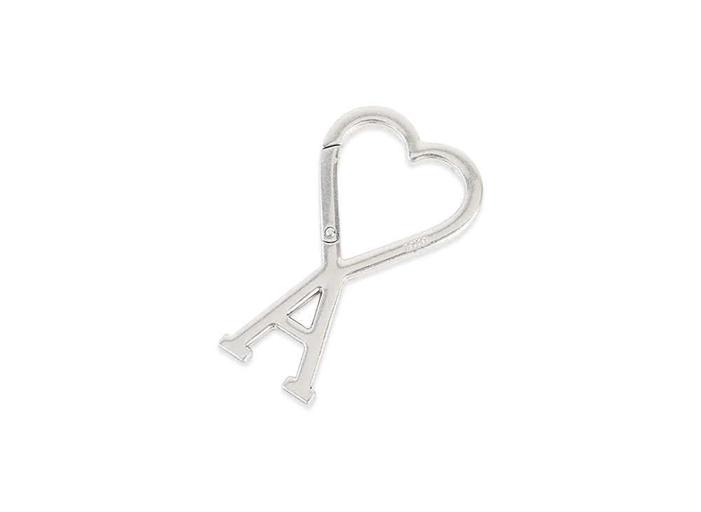 AMI PARIS Metal Keyring "Silver"