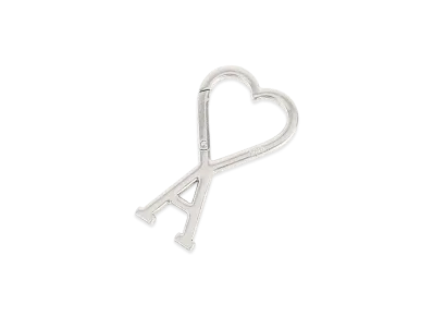 AMI PARIS Metal Keyring "Silver"