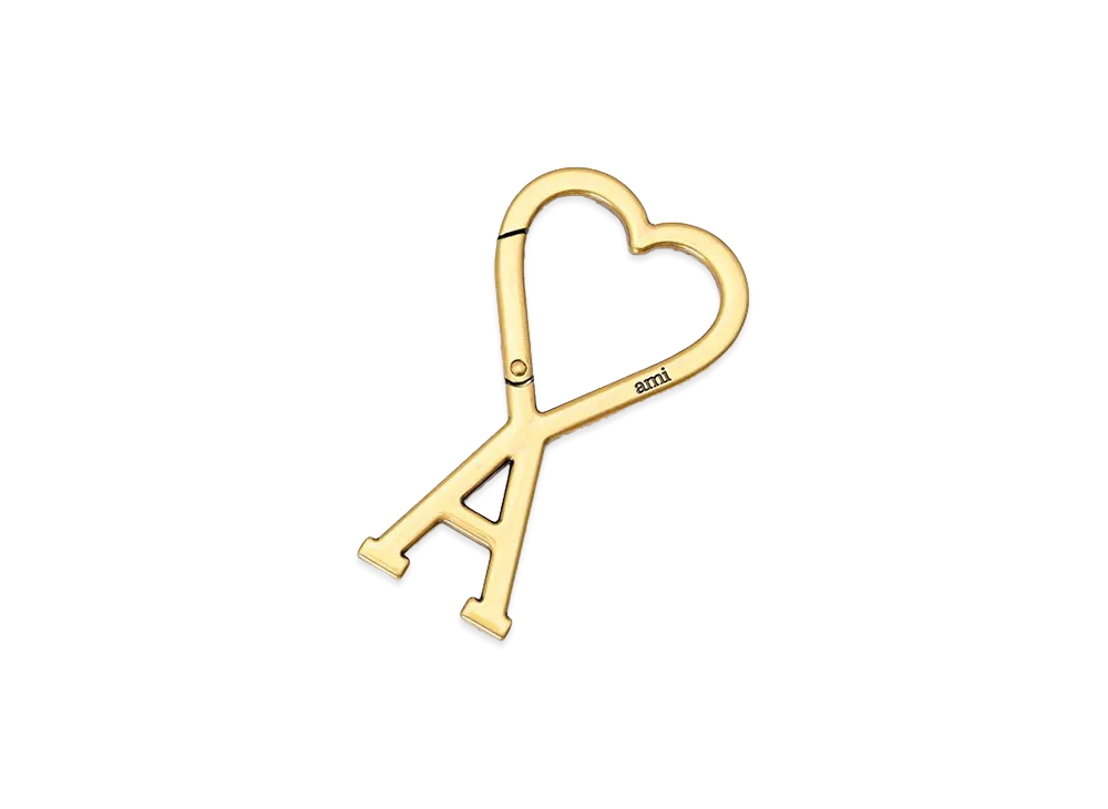 AMI PARIS Metal Keyring "Gold"