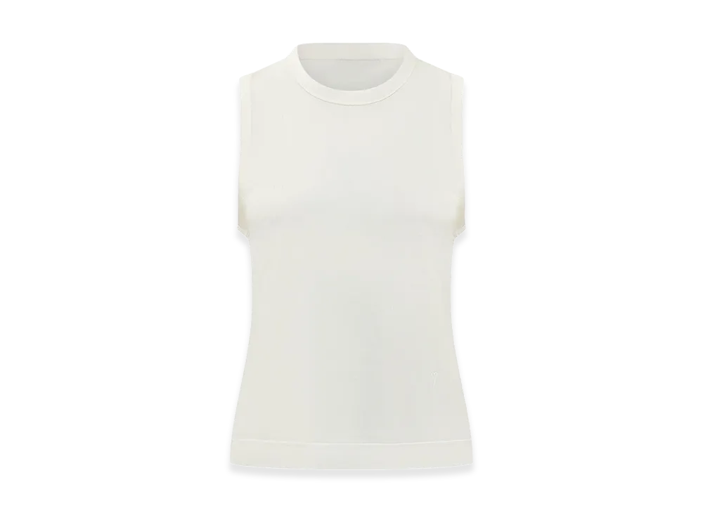 AMI PARIS Women's AMI ALEXANDRE MATTIUSSI Cotton Tank Top "White Cream"
