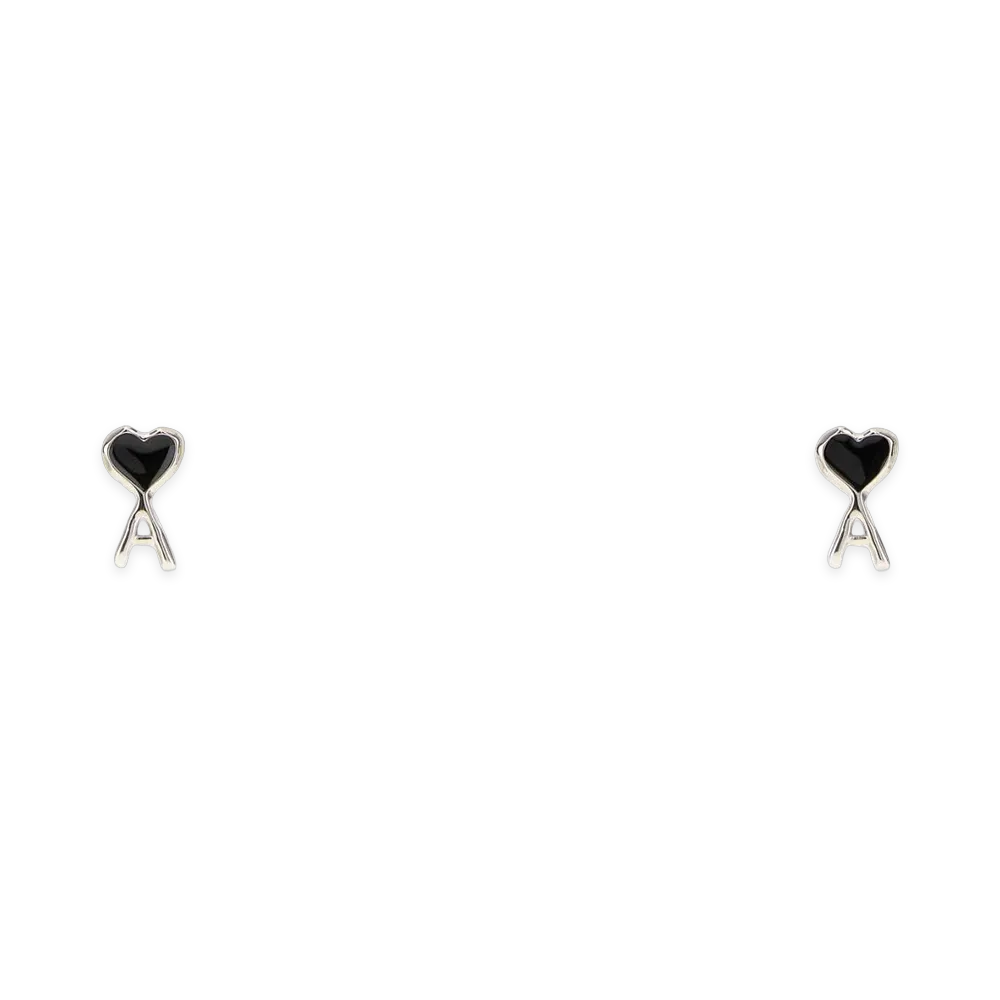 AMI PARIS Metal Earrings "Silver"