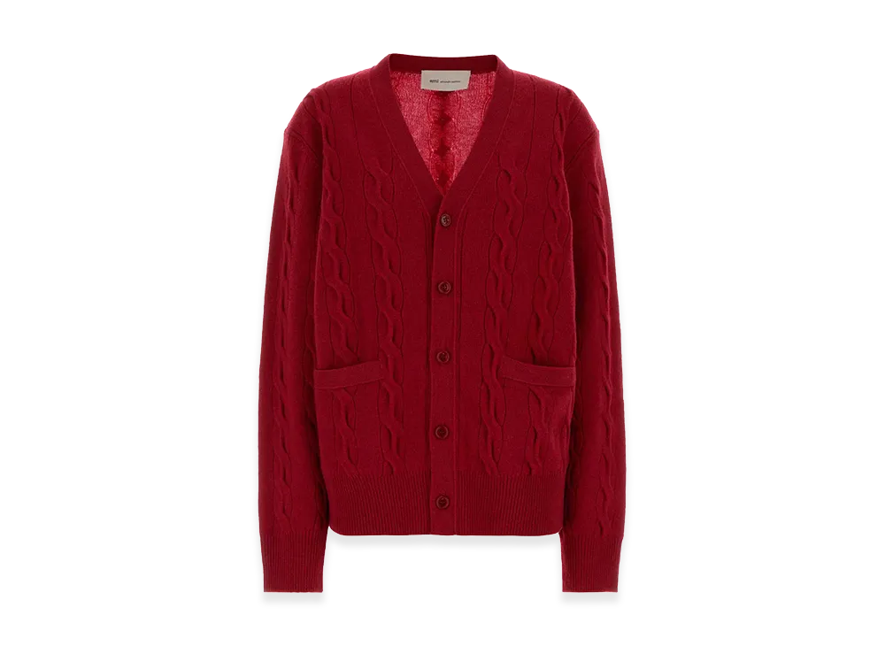 AMI PARIS Women's Cardigan "Red"