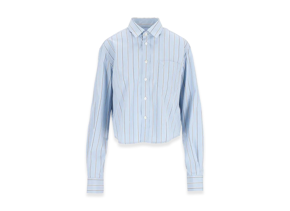 AMI PARIS Women's Short Shirt "Light Blue"