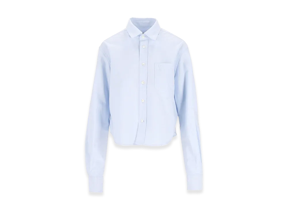 AMI PARIS Women's Shirts "Baby Blue/Light Blue"