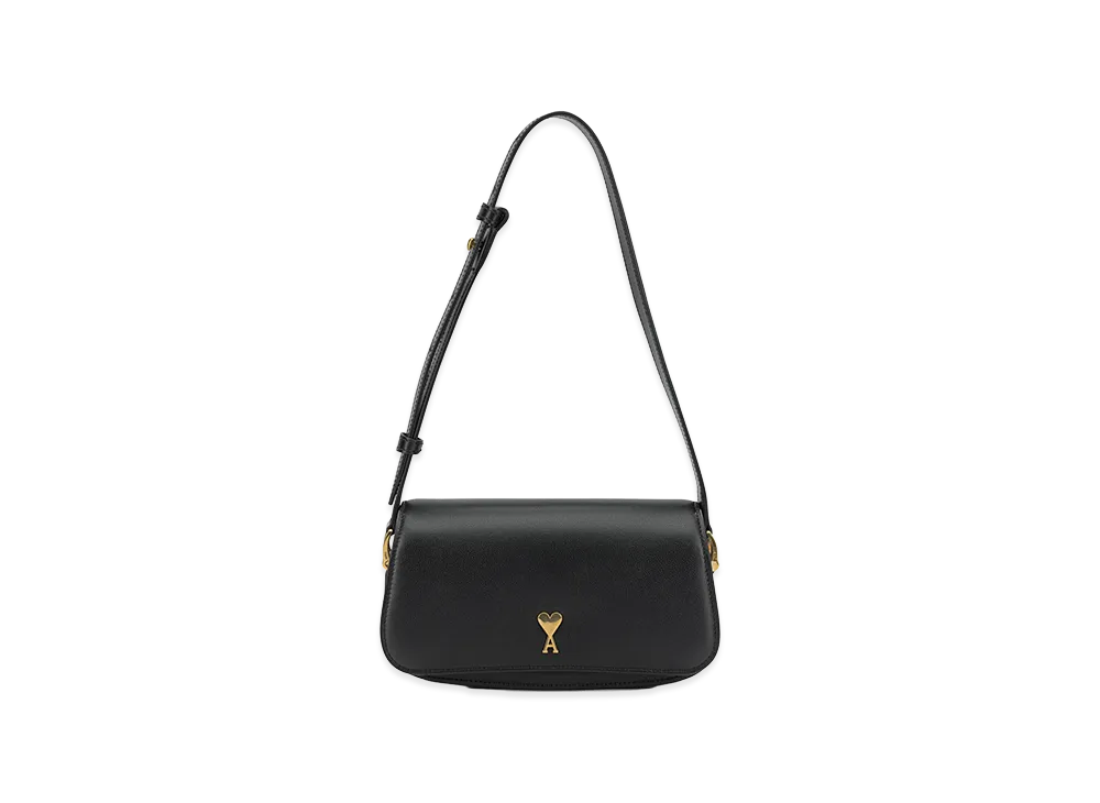 AMI PARIS Women's Paris Small Shoulder Bag "Black"