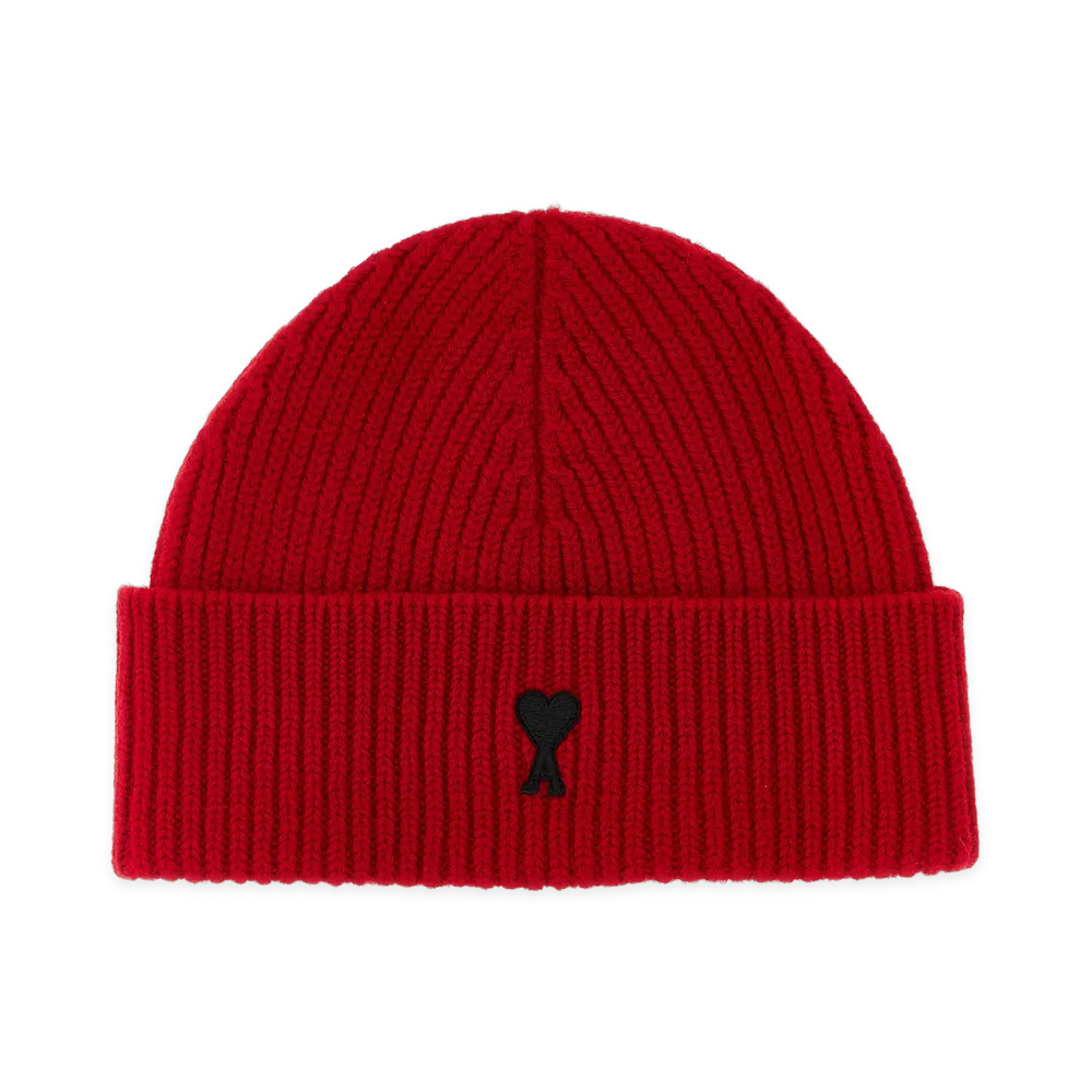 AMI PARIS Ami De Coeur Beanie "Red"