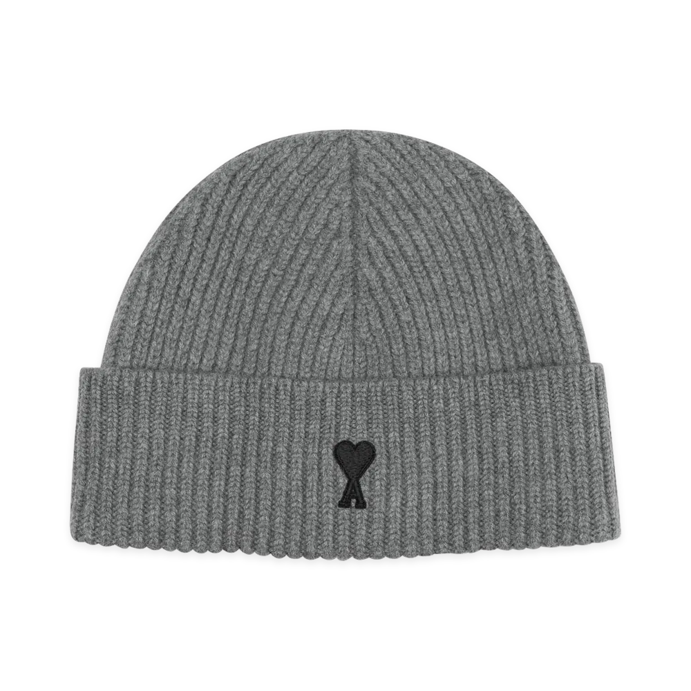 AMI PARIS Ami De Coeur Beanie "Gray"