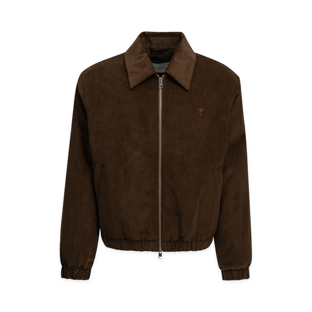 AMI PARIS Ami De Coeur Bomber Jacket "Brown"