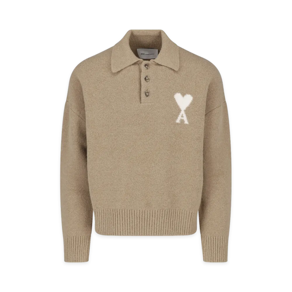 AMI PARIS Ami Sweaters "Beige"