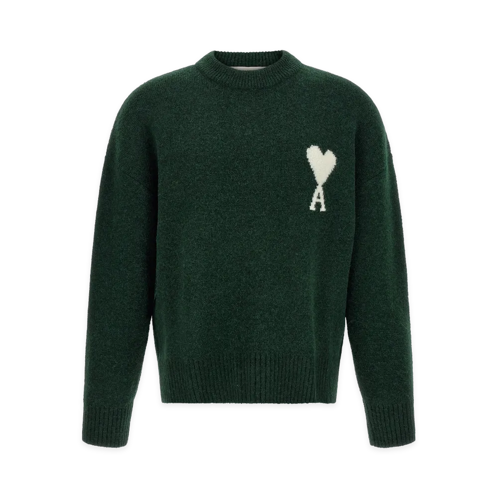 AMI PARIS Ami De Coeur Sweater "Green"