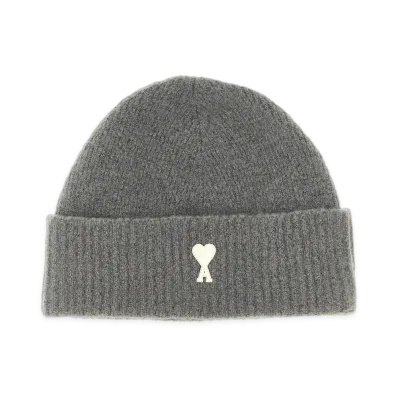 AMI PARIS Ami De Cur Beanie "Gray"