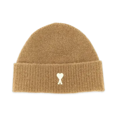 AMI PARIS Ami De Cur Beanie "Beige"