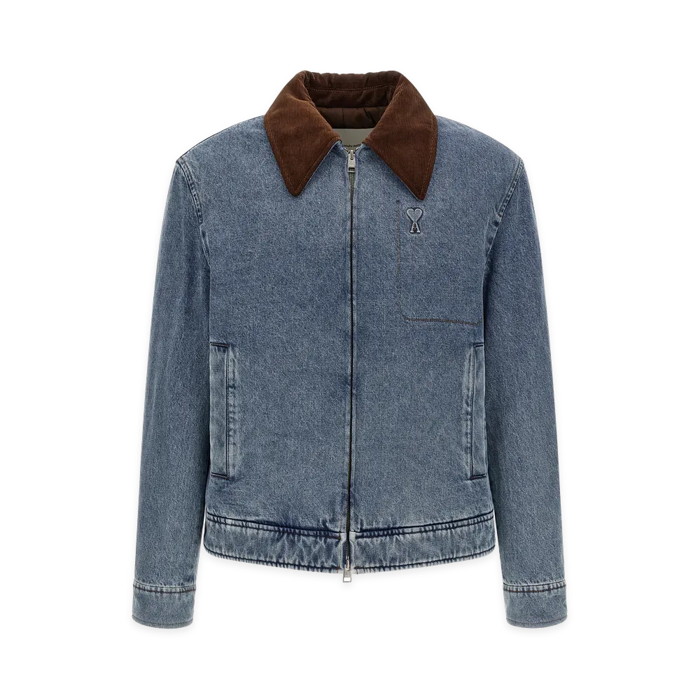 AMI PARIS Ami De Cur Denim Jacket "Blue"