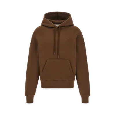 AMI PARIS Women's Ami De Cur Hoodie "Brown"