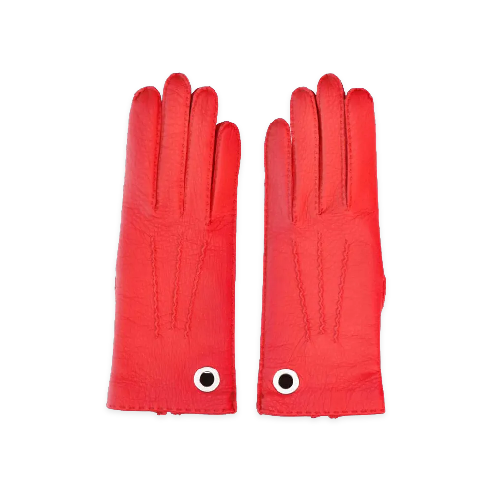 AMI PARIS Women's Ami Gloves "Red"