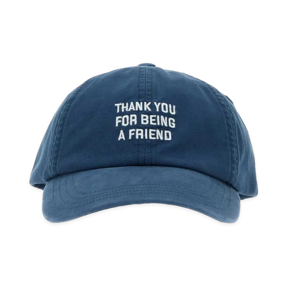 AMI PARIS Cotton Baseball Cap "Blue"