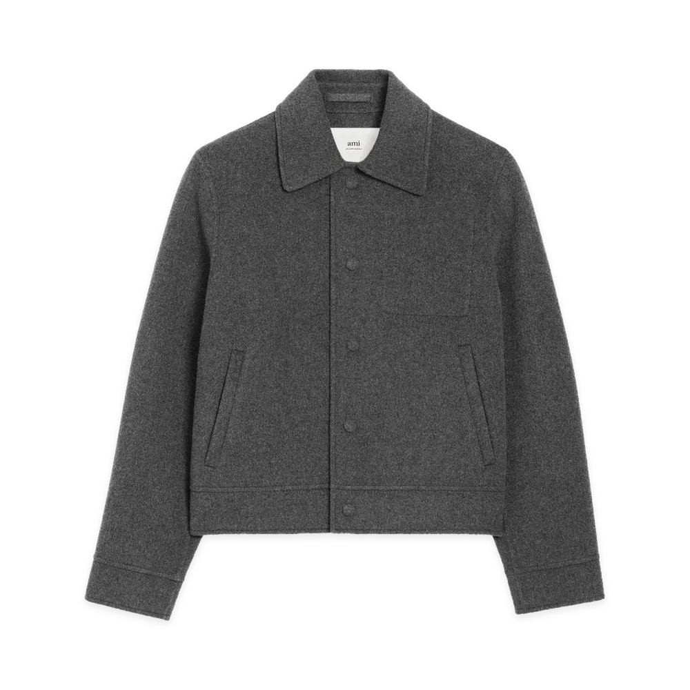 AMI PARIS Women's Ami Jackets Heather "Gray"