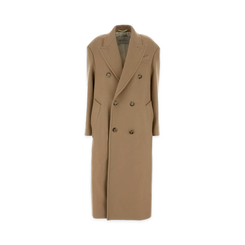 AMI PARIS Women's Wool Coat "Beige"