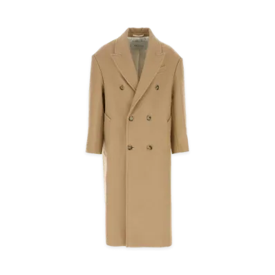 AMI PARIS Wool Coat "Beige"