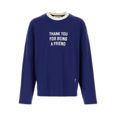 AMI PARIS Cotton T-Shirt "Blue"