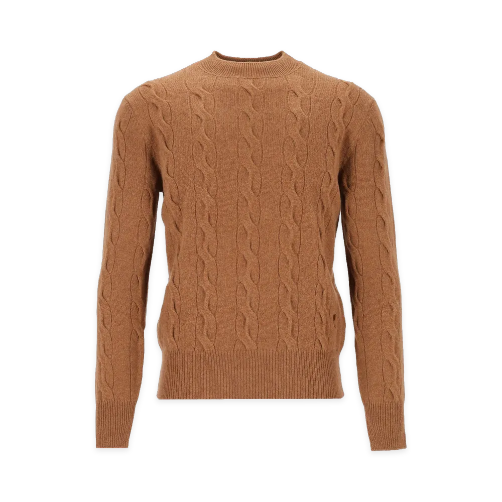 AMI PARIS CableKnit Sweater "Beige"