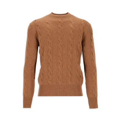 AMI PARIS CableKnit Sweater "Beige"