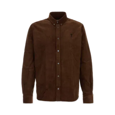 AMI PARIS Corduroy Shirt "Brown"