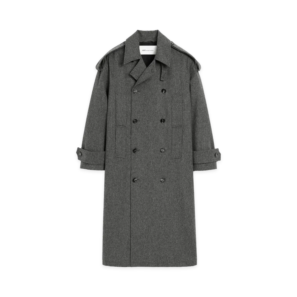 AMI PARIS Coats "Gray"