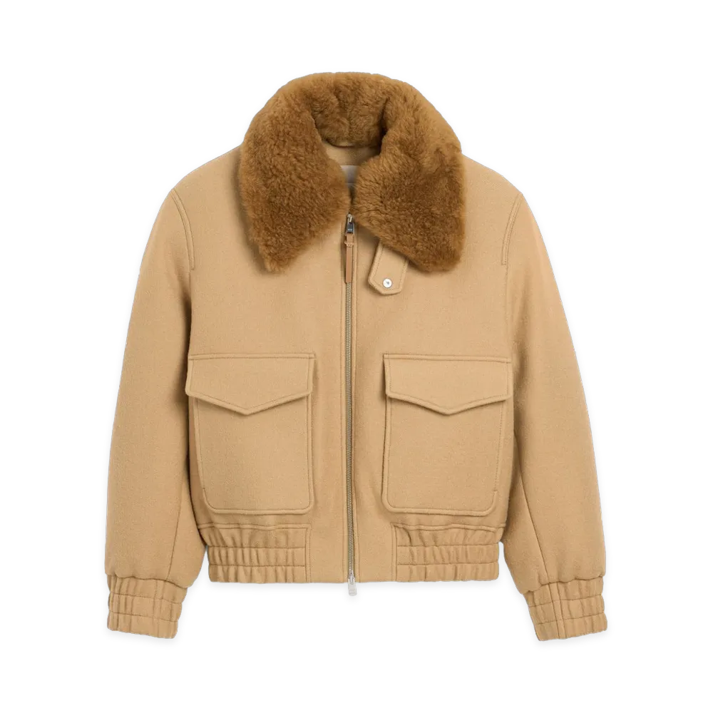 AMI PARIS Women's Coats "Beige"
