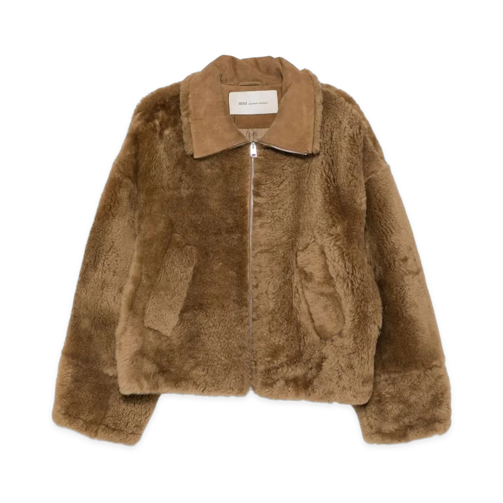 AMI PARIS Women's Coats "Beige"