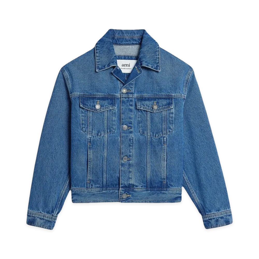 AMI PARIS Coats Denim "Blue"