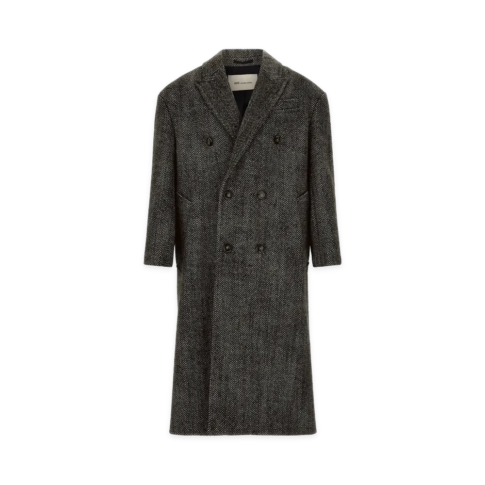 AMI PARIS DoubleBreasted Coat "Black"