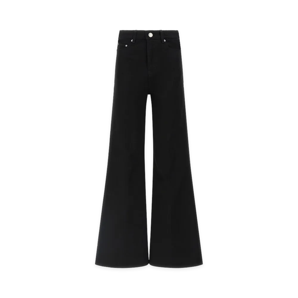 AMI PARIS Women's Flared Leg Jeans "Black"