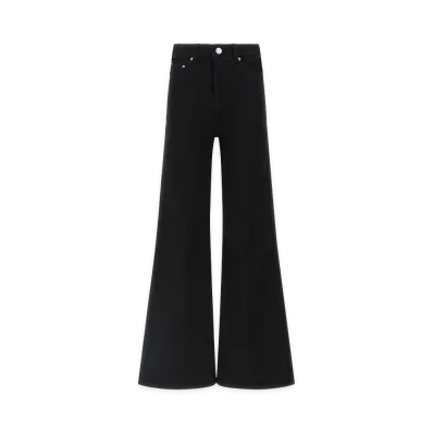 AMI PARIS Women's Flared Leg Jeans "Black"
