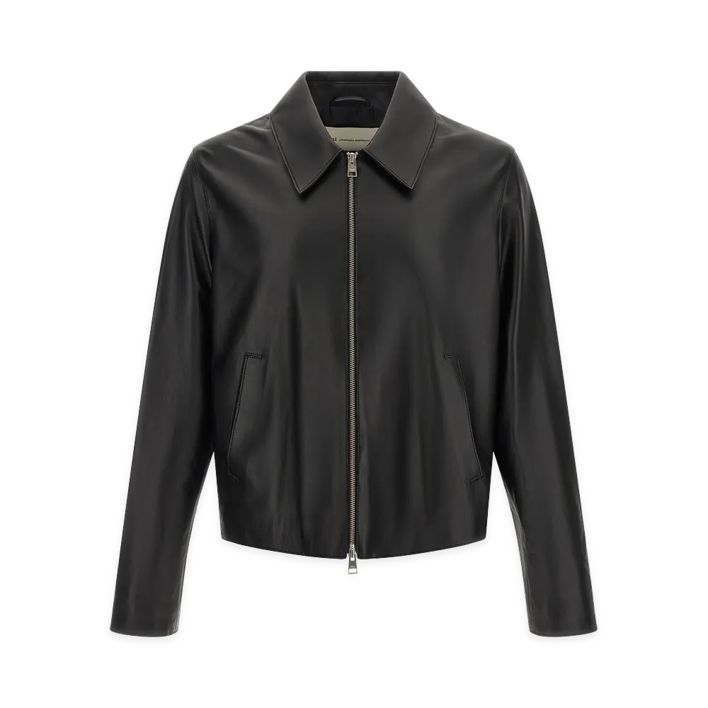 AMI PARIS Leather Jacket "Black"