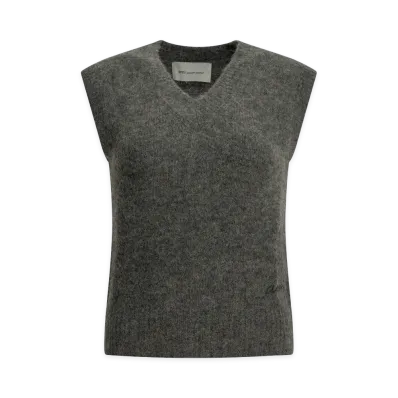 AMI PARIS Women's Logo Vest "Gray"